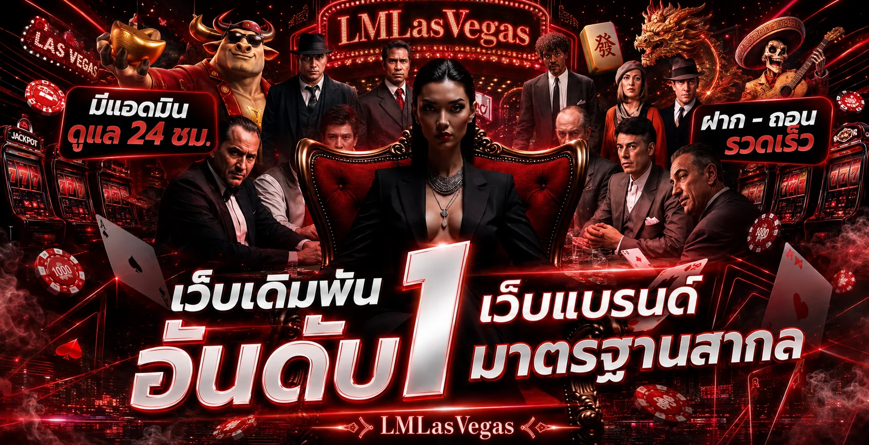 ลาสเวกัสสล็อต LMLasVegas เว็บแบรนด์มาตรฐานสากล ฝาก-ถอนรวดเร็ว
